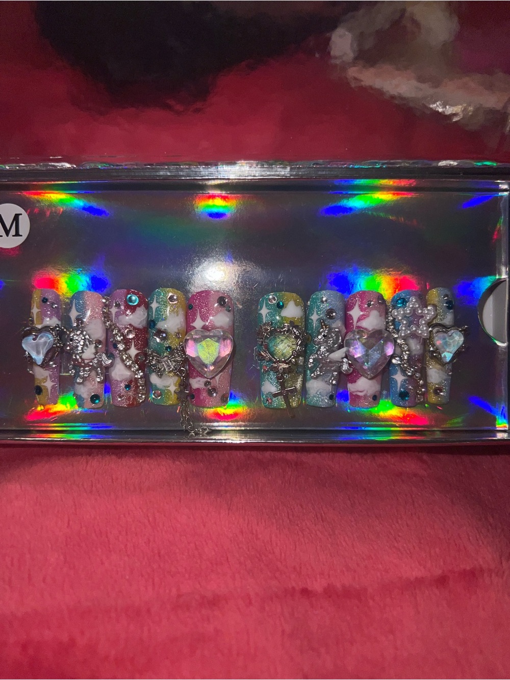 Kismizzle Handmade Acrylic Press On Nails Size Medium